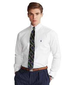 Мужская оксфордская рубашка классического кроя стрейч Polo Ralph Lauren, белый