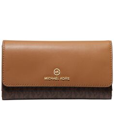 Большой бумажник trifold с подвеской signature jet set charm Michael Kors, мульти