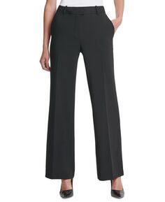 Женские однотонные широкие брюки с высокой посадкой и широкими штанинами DKNY, мульти