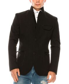 Мужская современная повседневная спортивная куртка с воротником-стойкой RON TOMSON, черный