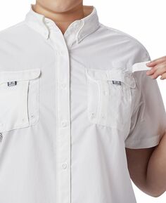 Рубашка багама больших размеров Columbia, белый