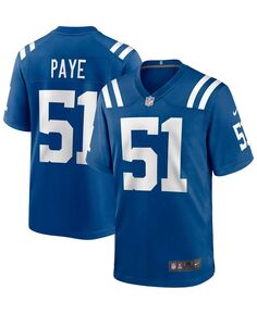 Мужская футболка kwity paye royal indianapolis colts 2021 nfl draft first round game jersey Nike