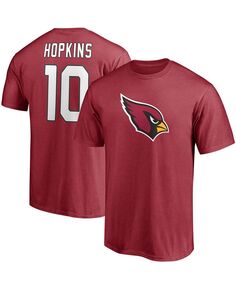Мужская футболка deandre hopkins cardinal arizona cardinals player icon с именем и номером Fanatics