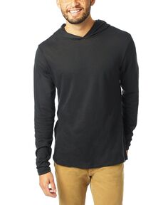 Мужской пуловер с капюшоном из эко-джерси keeper Alternative Apparel, черный