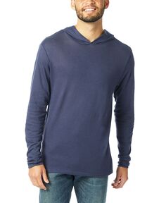 Мужской пуловер с капюшоном из эко-джерси keeper Alternative Apparel, синий