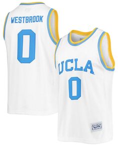 Мужская памятная классическая баскетбольная майка russell westbrook ucla bruins Original Retro Brand, белый