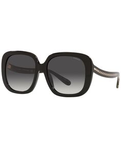 Женские солнцезащитные очки, hc8323u 56 COACH, черный