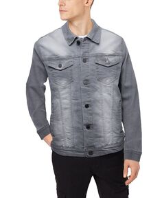 Мужская джинсовая куртка с эффектом потертости X-Ray, мульти