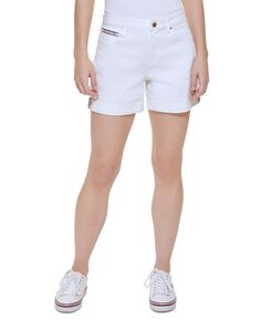 Женские шорты с логотипом Tommy Hilfiger, белый