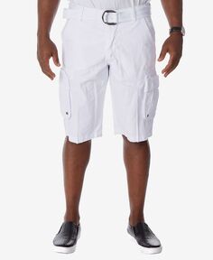 Мужские шорты-карго с двойным карманом и поясом X-Ray, белый