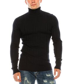 Мужской современный свитер в рубчик RON TOMSON, синий