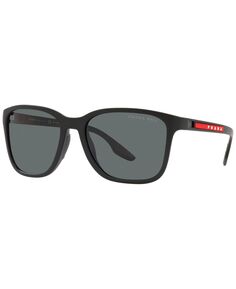Мужские поляризованные солнцезащитные очки, ps 02ws 57 PRADA LINEA ROSSA, мульти