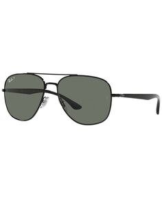 Поляризованные солнцезащитные очки унисекс, rb3683 56 Ray-Ban, черный