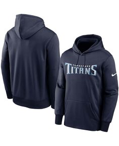 Толстовка с капюшоном Nike Tennessee Titans Fan Gear Wordmark Performance Size M/XXL, темно-синий