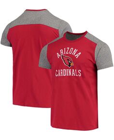 Мужская серая футболка cardinal arizona cardinals field goal slub Majestic, мульти