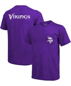 Футболка minnesota vikings tri-blend pocket pocket - пурпурный Majestic, фиолетовый