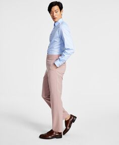 Мужские однотонные классические брюки классического кроя с плоским передом Lauren Ralph Lauren, красный