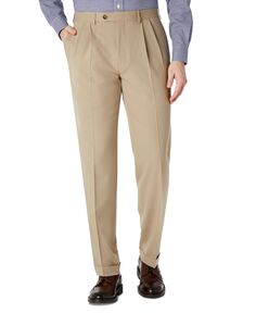 Мужские однотонные плиссированные классические брюки классического кроя Lauren Ralph Lauren, мульти