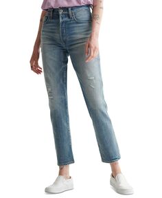 Потертые джинсы mom с высокой посадкой drew Lucky Brand