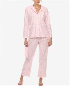 Женский пижамный комплект, 3 предмета White Mark, розовый