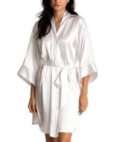Атласный халат с запахом подружки невесты Linea Donatella, мульти