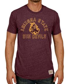 Мужская футболка hither maroon arizona state sun devils vintage-like tri-blend Original Retro Brand, мульти