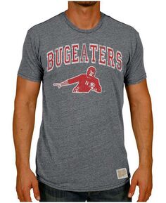 Мужская футболка heather grey nebraska huskers в винтажном стиле bugeaters tri-blend Original Retro Brand, мульти