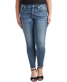 Плюс размер джинсы-скинни suki со средней посадкой Silver Jeans Co.