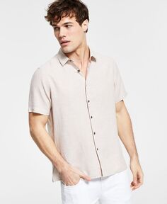 Мужская льняная рубашка стандартного кроя, созданная для macy&apos;s INC International Concepts, мульти