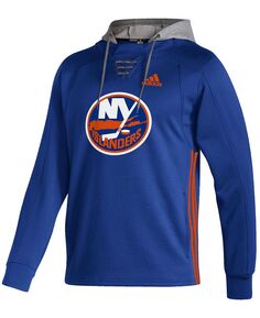 Мужской пуловер с капюшоном aeroready royal new york islanders skate lace adidas