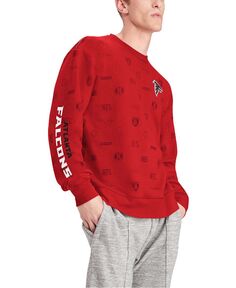 Мужская красная толстовка с капюшоном atlanta falcons reid graphic pullover Tommy Hilfiger, красный