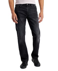 Мужские прямые эластичные джинсы sam black-wash, созданные для macy&apos;s Alfani, мульти