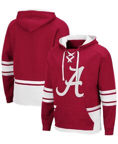 Мужская толстовка с капюшоном crimson alabama crimson tide hockey 3.0 pullover Colosseum