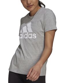 Футболка Adidas Essentials Logo Cotton, серый