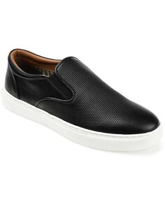 Мужские кожаные кроссовки conley slip-on Thomas &amp; Vine, черный