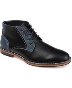 Мужские ботинки чукка franco plain toe Vance Co., черный