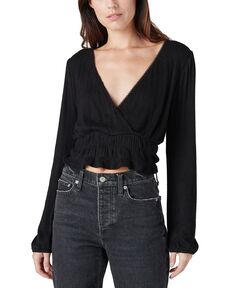 Топ с отделкой pointelle surplice Lucky Brand