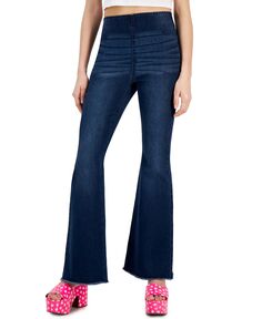 Женские расклешенные джинсы без застежки с необработанным краем и расклешенными штанинами Tinseltown, мульти
