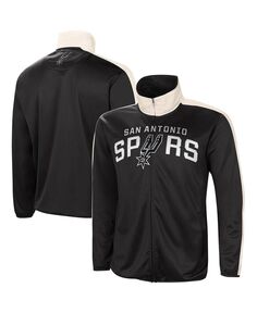 Мужская черно-белая спортивная куртка san antonio spurs zone blitz tricot с молнией во всю длину G-III Sports by Carl Banks, черно-белый