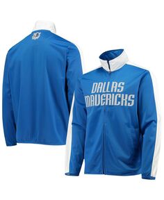 Мужская сине-белая спортивная куртка dallas mavericks zone blitz tricot с молнией во всю длину G-III Sports by Carl Banks, мульти