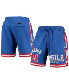 Мужские шорты joel embiid royal philadelphia 76ers team player Pro Standard
