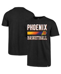 Мужская черная клубная футболка phoenix suns city edition &apos;47 Brand, черный