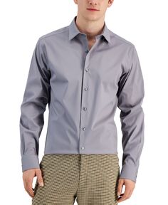 Мужская классическая рубашка slim fit, растягивающаяся в двух направлениях, устойчивая к пятнам, создана для macy&apos;s Alfani, мульти