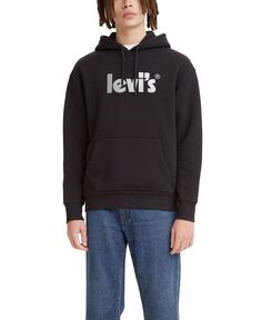 Мужская толстовка с капюшоном и логотипом с изображением плаката и логотипа Levi&apos;s Levis