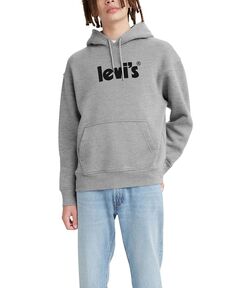 Мужская толстовка с капюшоном и логотипом с изображением плаката и логотипа Levi&apos;s, мульти Levis