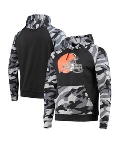 Мужская черная толстовка с капюшоном cleveland browns camo raglan FOCO, черный