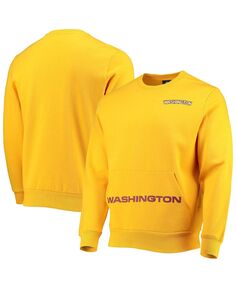 Мужской золотой пуловер с карманами футбольной команды washington football team FOCO