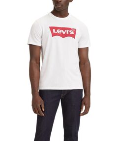 Мужская футболка с коротким рукавом и логотипом batwing Levi&apos;s, белый Levis