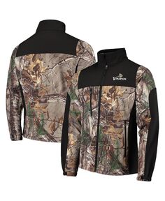 Мужская куртка realtree camo и black minnesota vikings circle hunter softshell с молнией во всю длину Dunbrooke, мульти