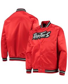 Мужская куртка mitchell ness red toronto raptors hardwood classics satin full-snap raglan jacket Mitchell &amp; Ness, красный